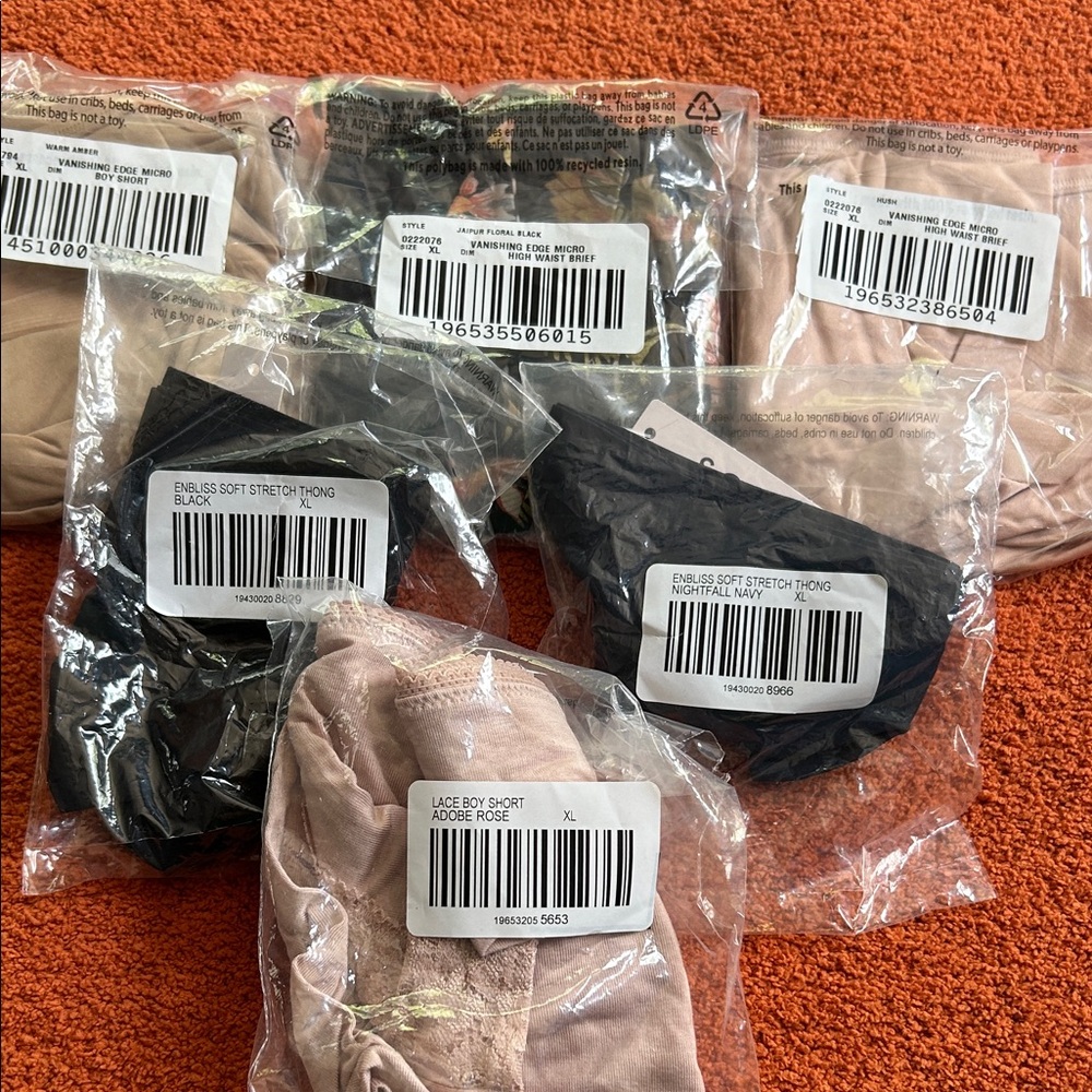 NWT Soma panties x6 all XL